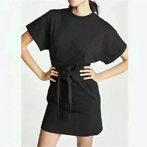 Rebecca Minkoff Marta Crewneck Short Sleeve Belted T-Shirt Dress Size Medium